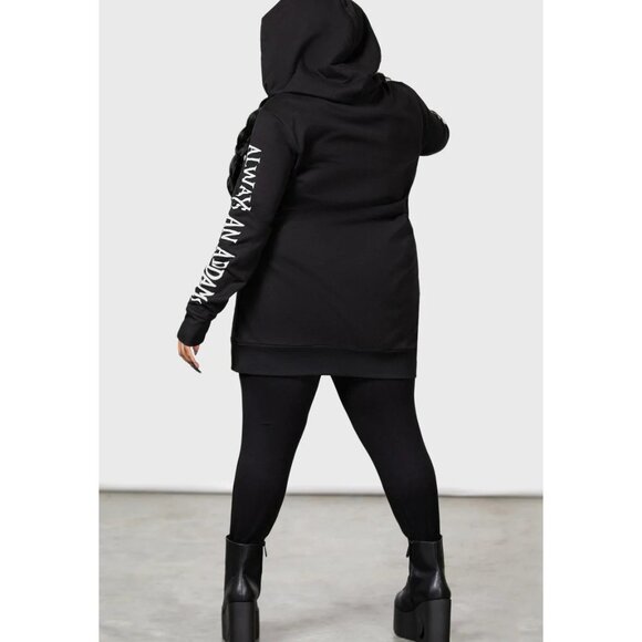 Killstar x Wednesday Collab Hoodie Plus Size 2XL 3XL No Hug Zone Addams Family - Picture 4 of 4